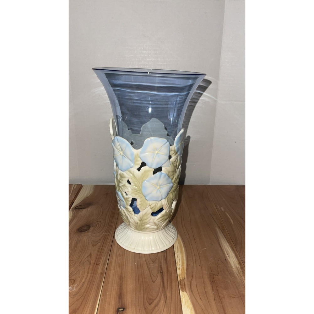 Retired Lenox Morning Glory‎ Classic Pierced Garden Vase